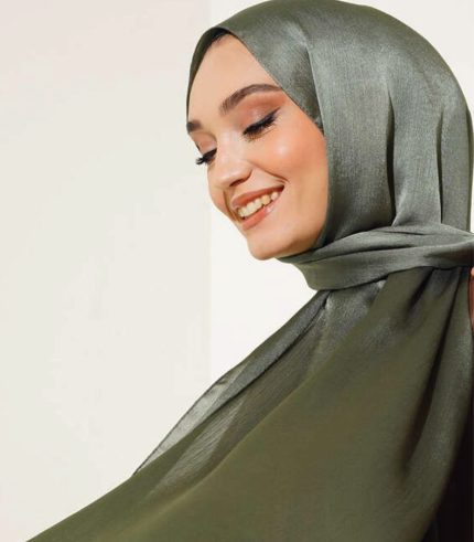 Sedef Satin Mint Shawl